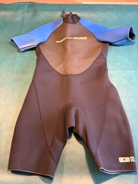Body Glove men’s XL Shorty 3.2 EE Black & Blue Wetsuit surfing boating skiing